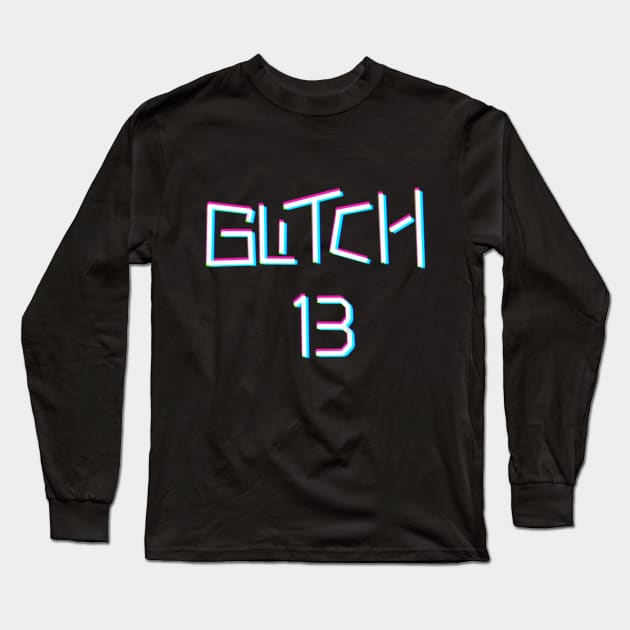 Glitch 13 Long Sleeve T-Shirt by voidyboy
